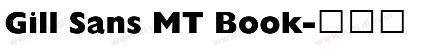 Gill Sans MT Book字体转换